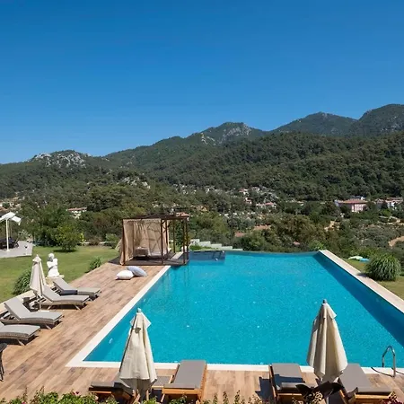 Excellent Home With Shared Pool Surrounded By Nature In Marmaris Villa Muğla